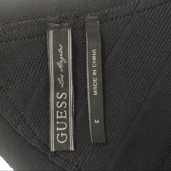 GUESS Size Medium Black Bandage Body Con dress - Picture 9 of 13